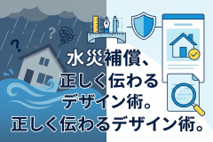 火災保険の水災補償を説明するバナー設計