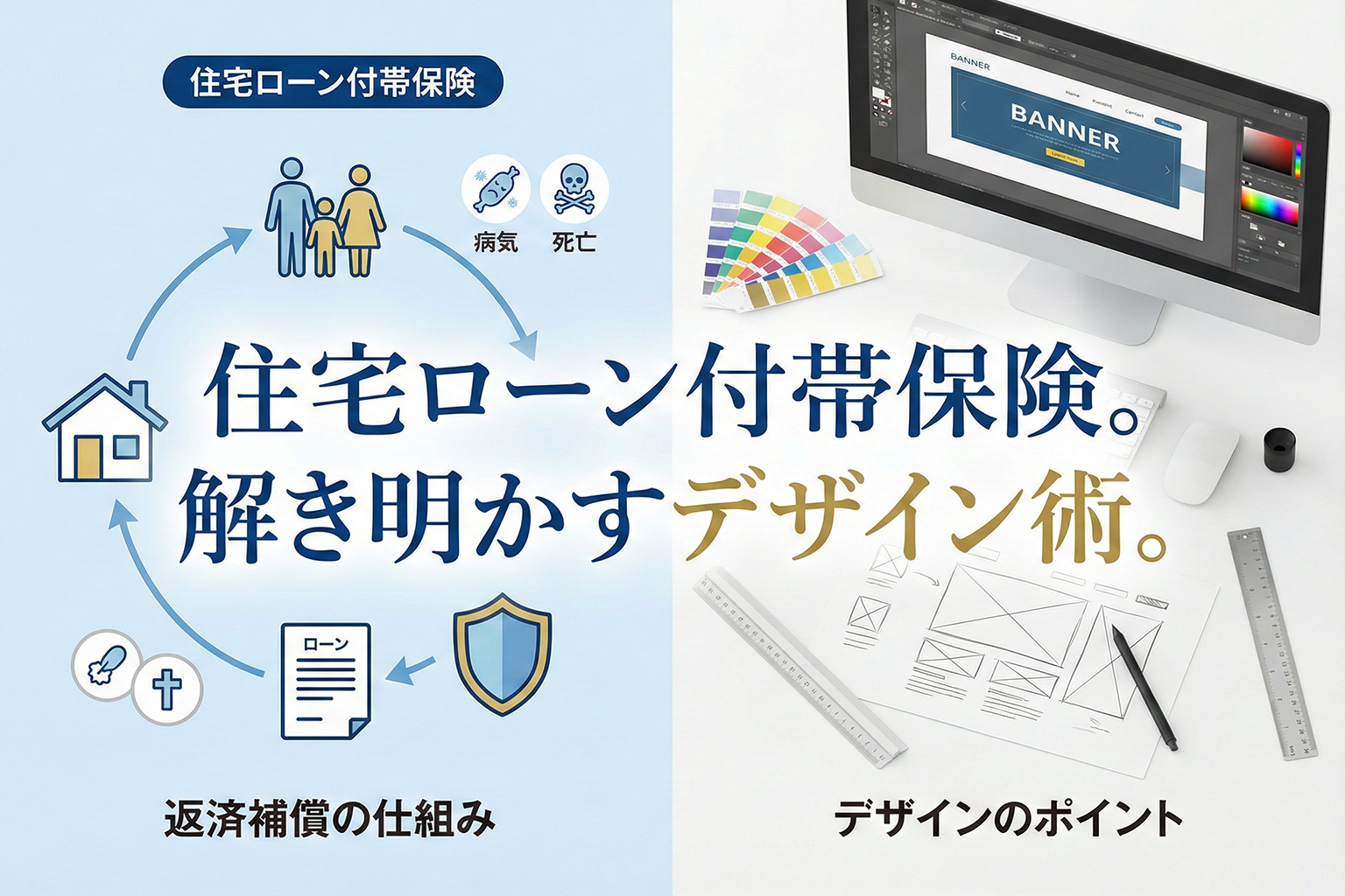 住宅ローン付帯保険の案内バナーの作り方
