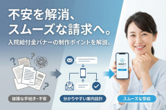 入院給付金の請求方法を案内するバナー