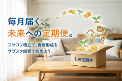 投資信託の積立申込を促す定期便風バナー設計