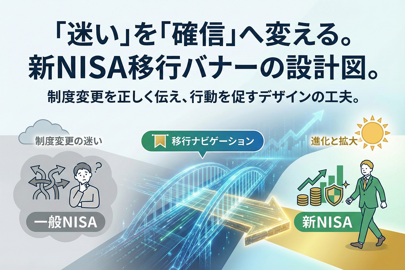 一般NISAからの移行を案内するナビゲーションバナー