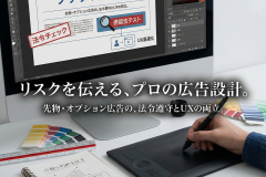 先物オプションの注意喚起表現に配慮したバナー