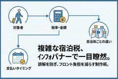 宿泊税の案内をわかりやすくするインフォバナー