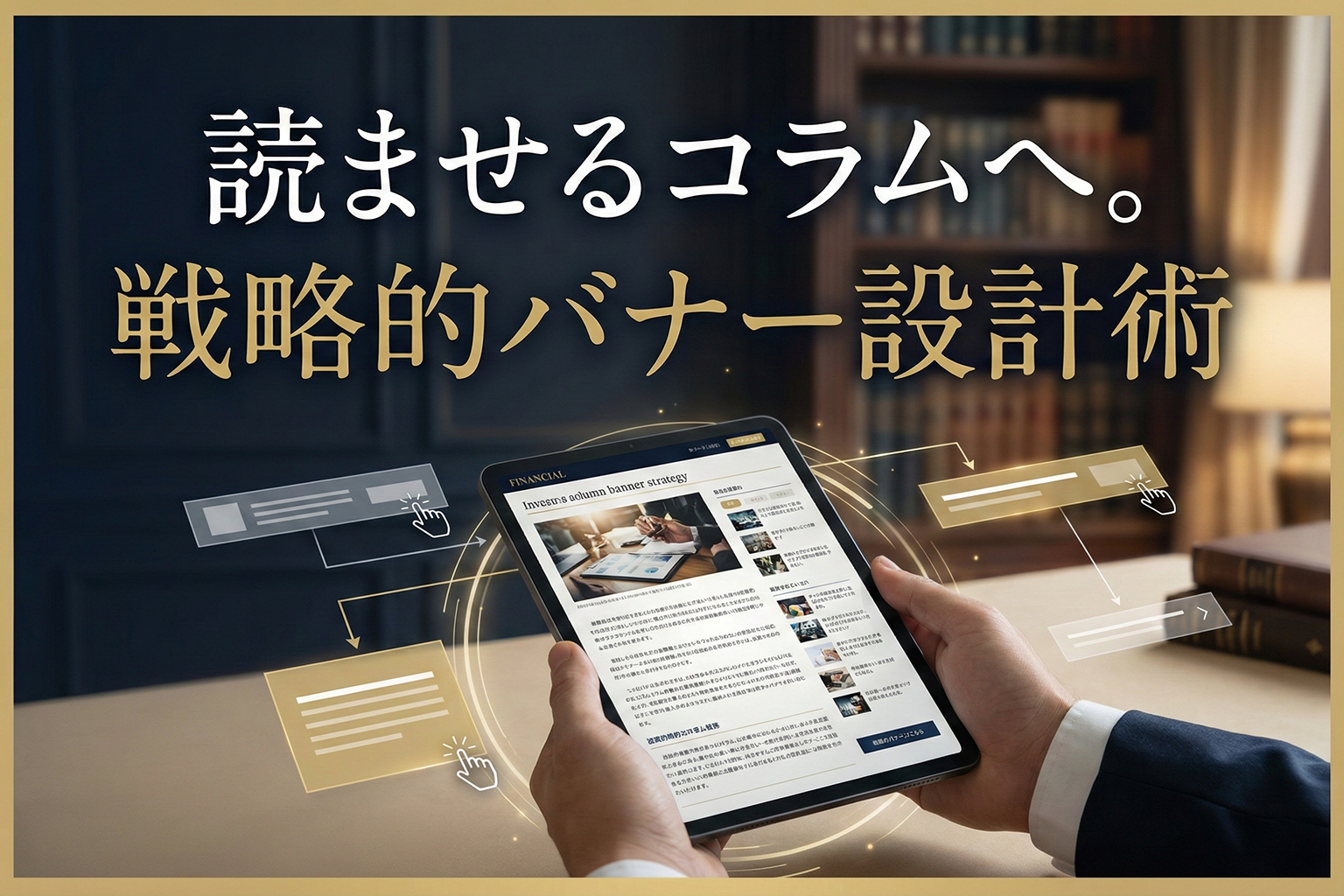 投資コラムへの導線を強化する読み物バナー