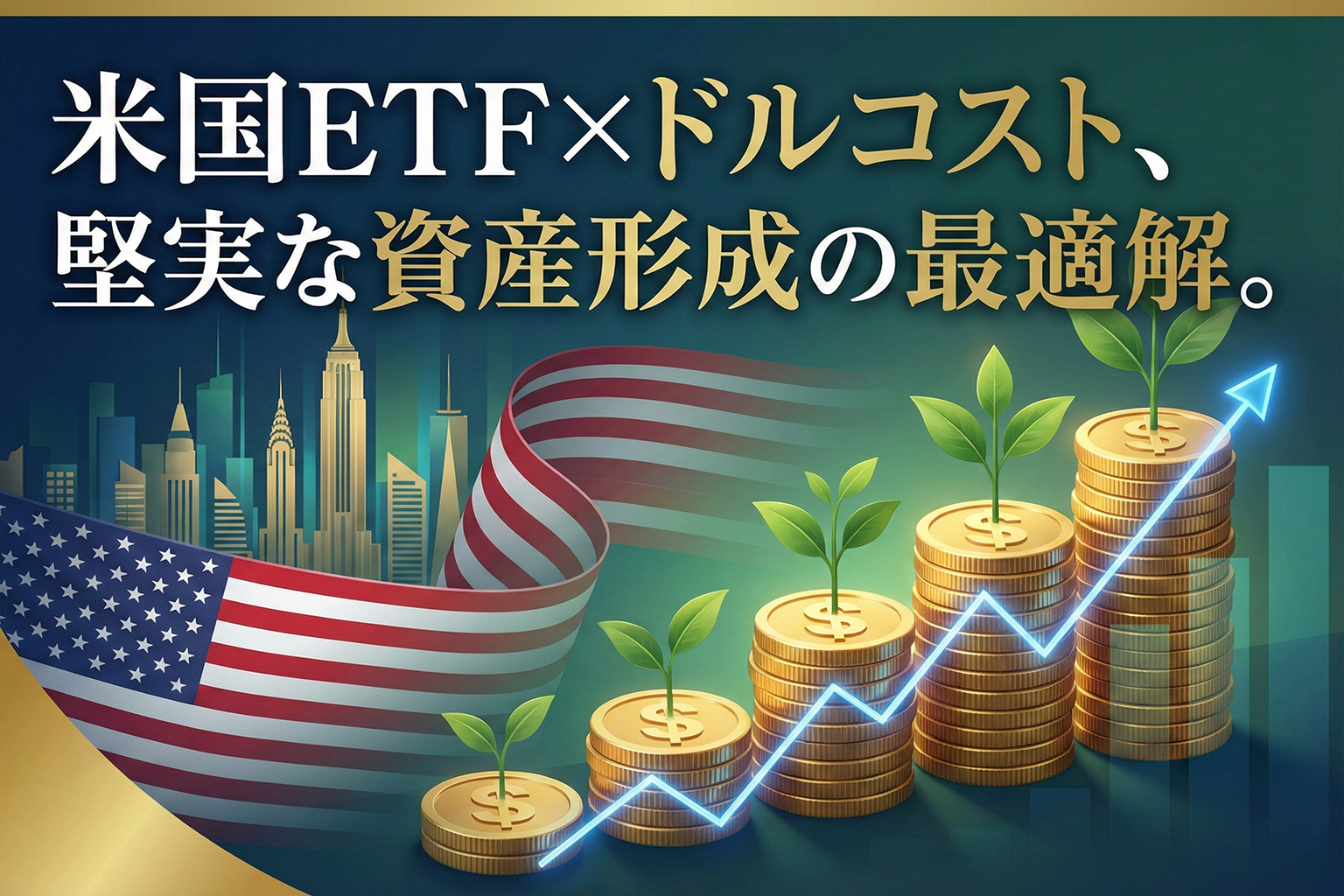 米国ETFのドルコスト積立を案内するバナー