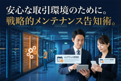 取引所のメンテナンス告知バナーの作り方