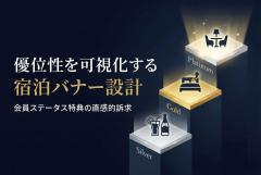ポイント会員のステータス特典を示す宿泊バナー