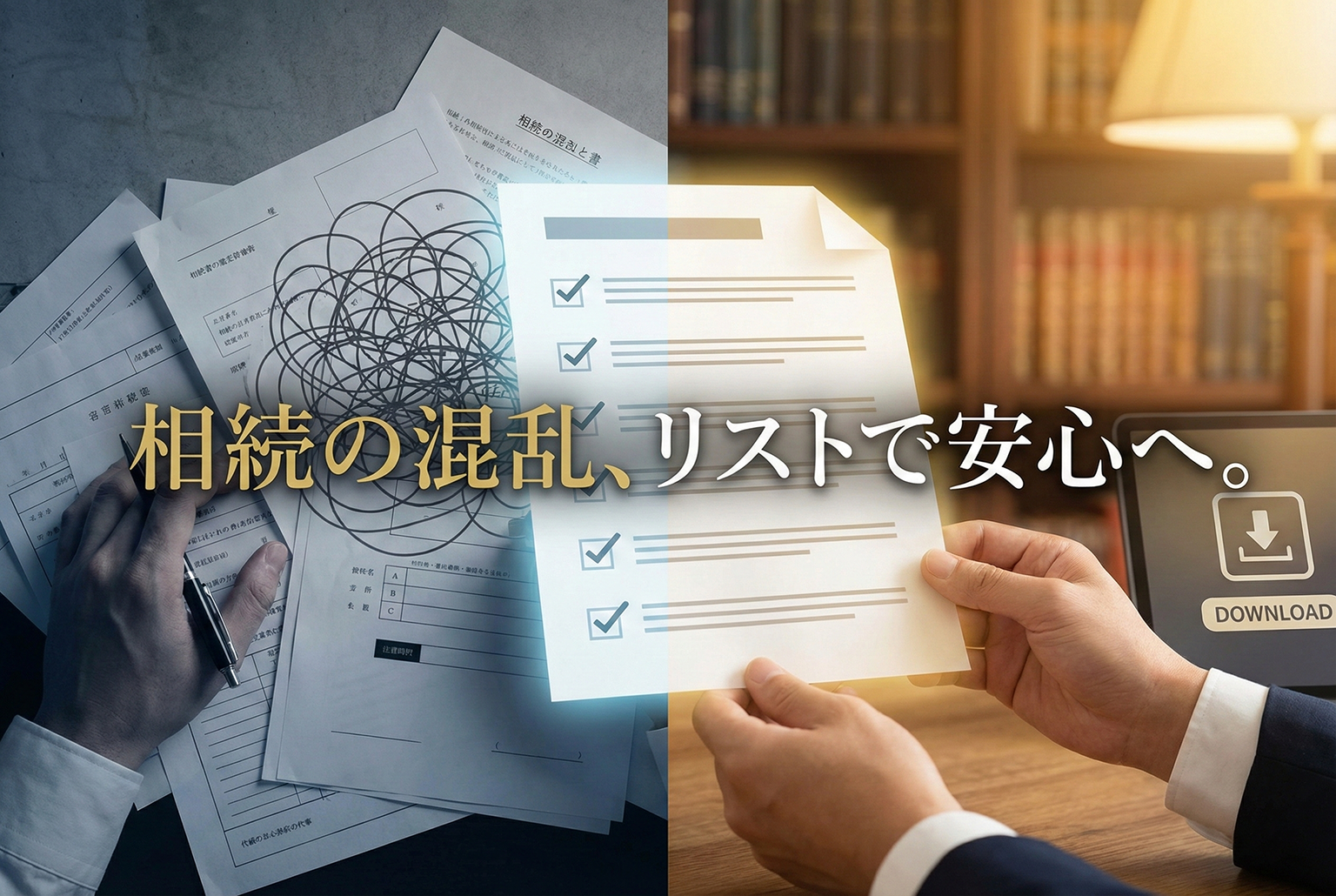 相続手続きチェックリストDL誘導バナー