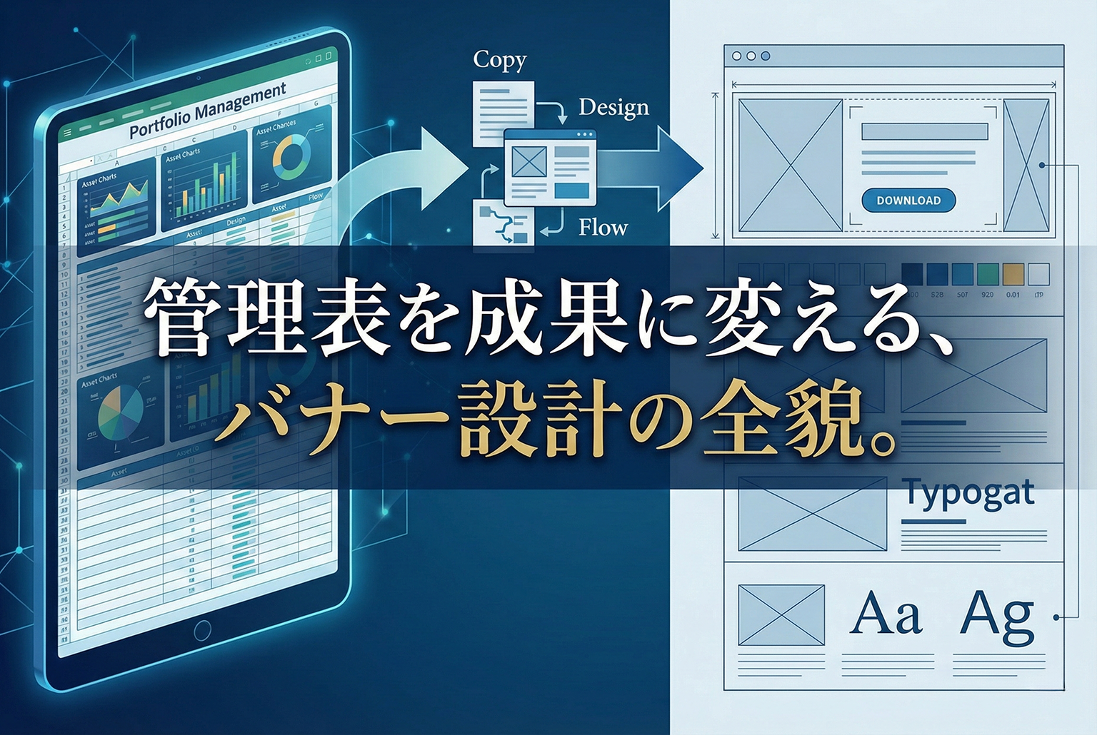 ポートフォリオ管理表DLを促す実務バナー