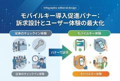 宿泊アプリのモバイルキー導入を促すバナー