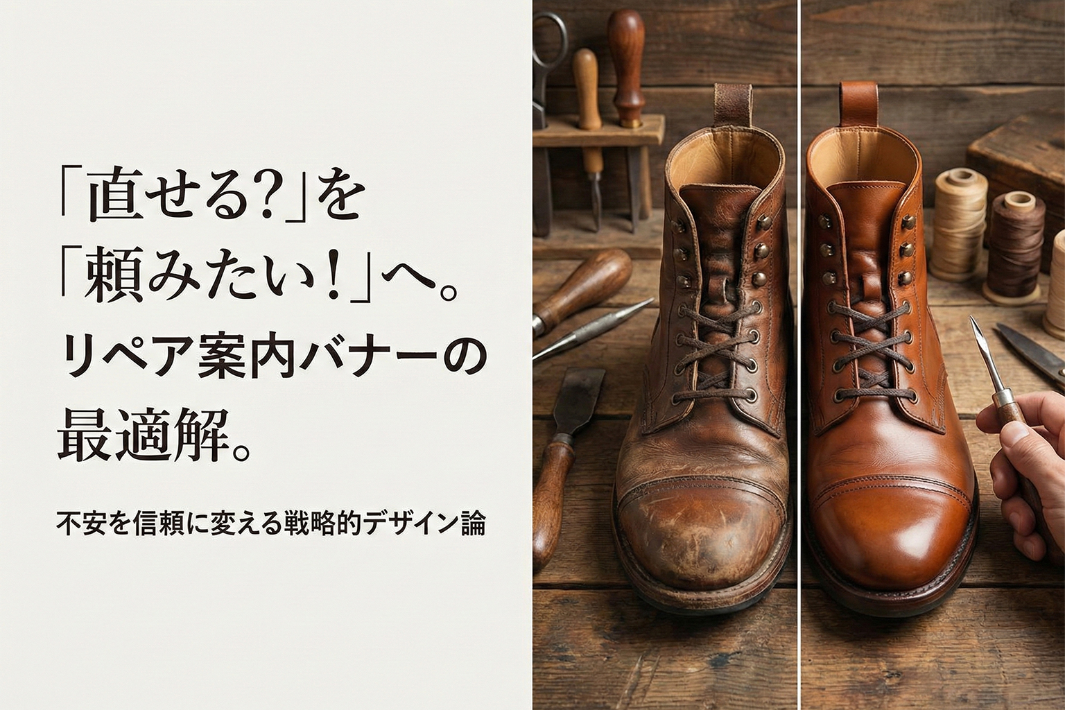 リペア・お直しサービス案内バナーの作り方