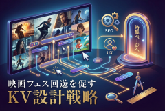 映画フェス特集ページへの回遊を生むキービジュアル