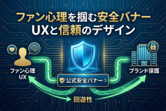 推し活グッズの公式購入導線を守る安全バナー
