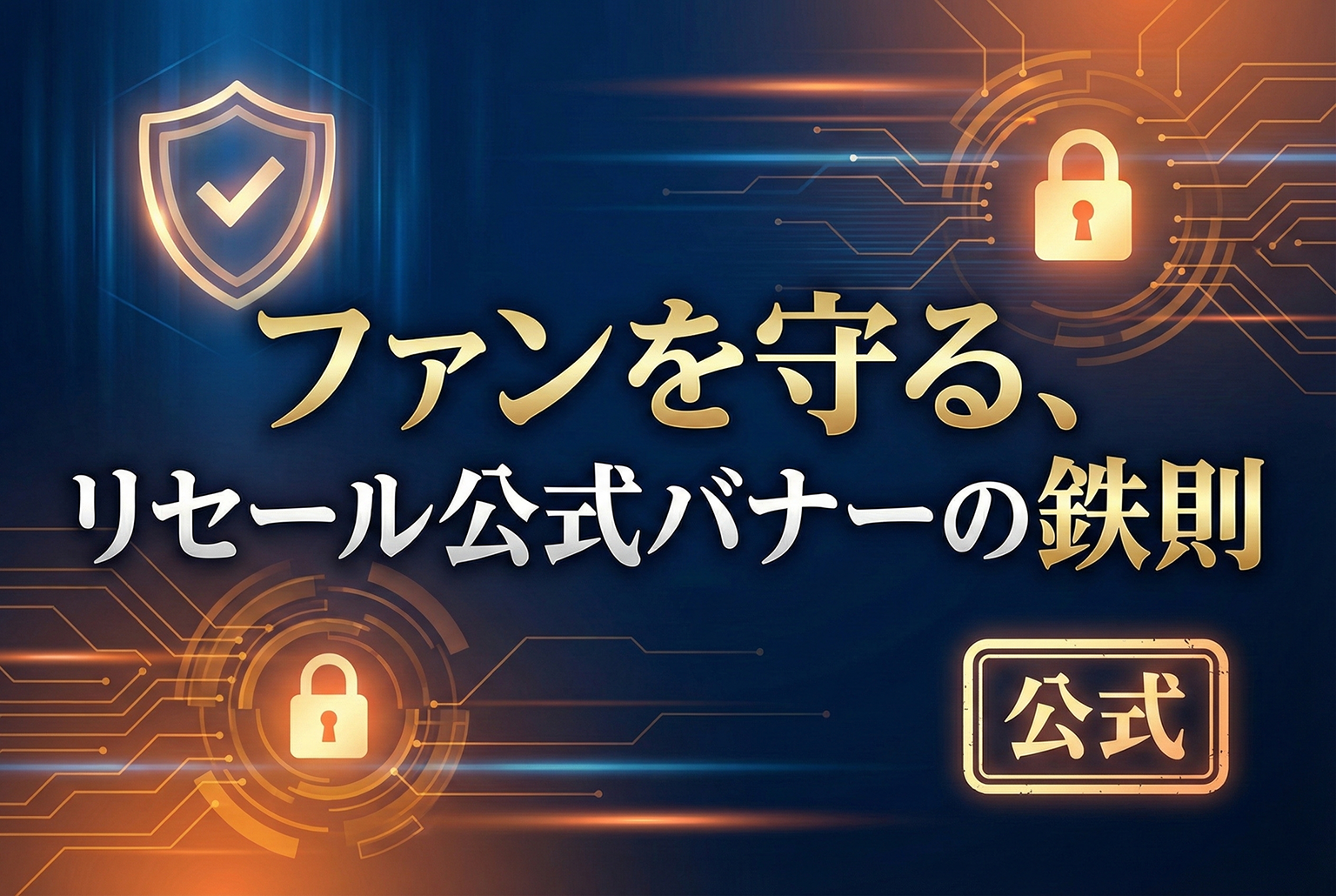 リセールチケットの注意点を案内する公式バナー