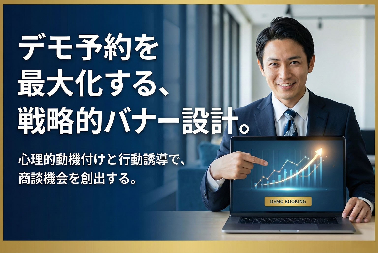  導入相談の予約を獲得するオンラインデモバナー