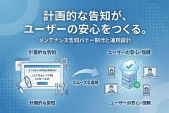 メンテナンス予定の事前告知を行う計画バナー