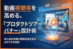 プロダクトツアー動画への誘導を高める視聴バナー