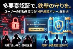 多要素認証（MFA）有効化を促す推奨バナー