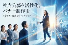 社内公募の募集枠を知らせるキャリアバナー