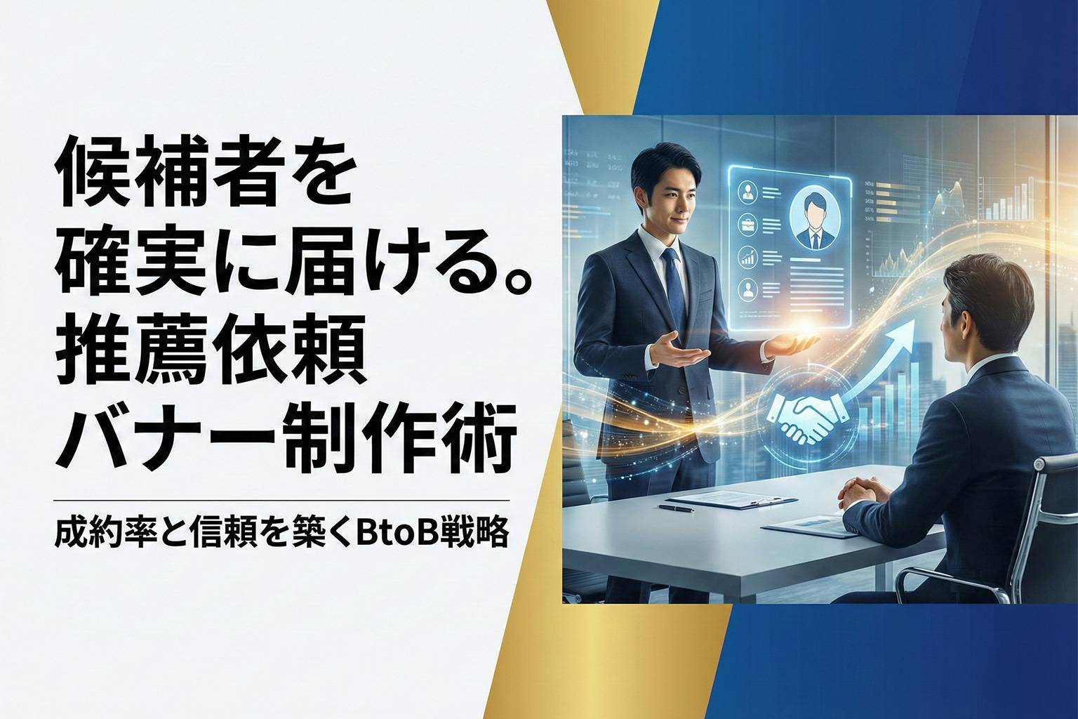 人材紹介の候補者推薦依頼を促すBtoBバナー