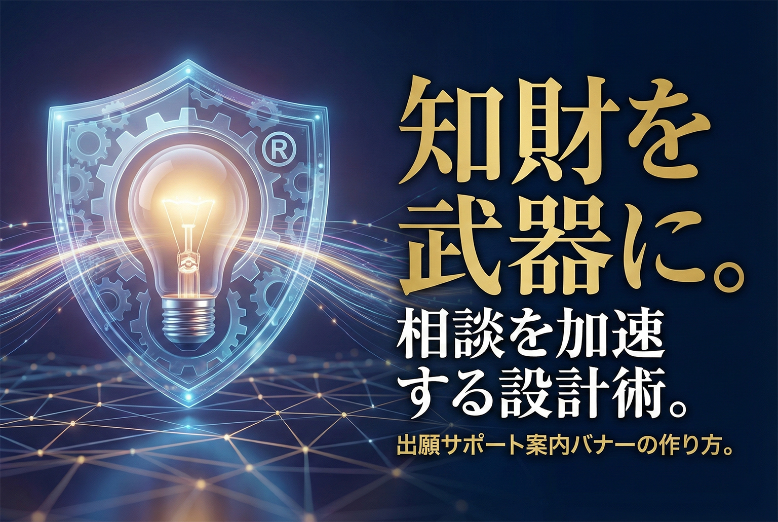 知的財産（特許/商標）出願サポート案内バナー