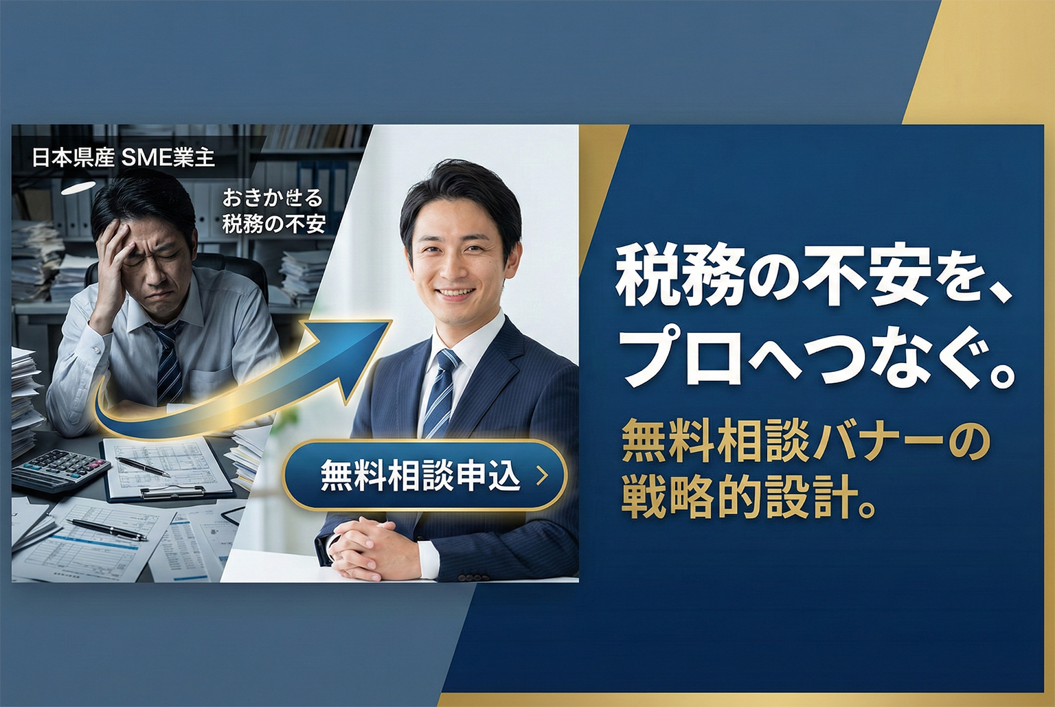 税務顧問の無料相談申込を促すアカウンティングバナー