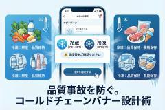 冷蔵・冷凍の温度帯表示を徹底するコールドチェーンバナー
