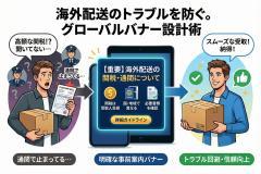 海外配送の関税・通関情報を伝えるグローバルバナー