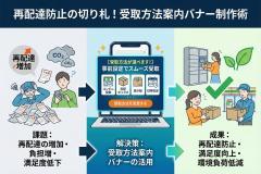 再配達の防止につながる受取方法案内バナー