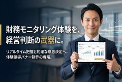 経営者向け財務モニタリングの体験バナー