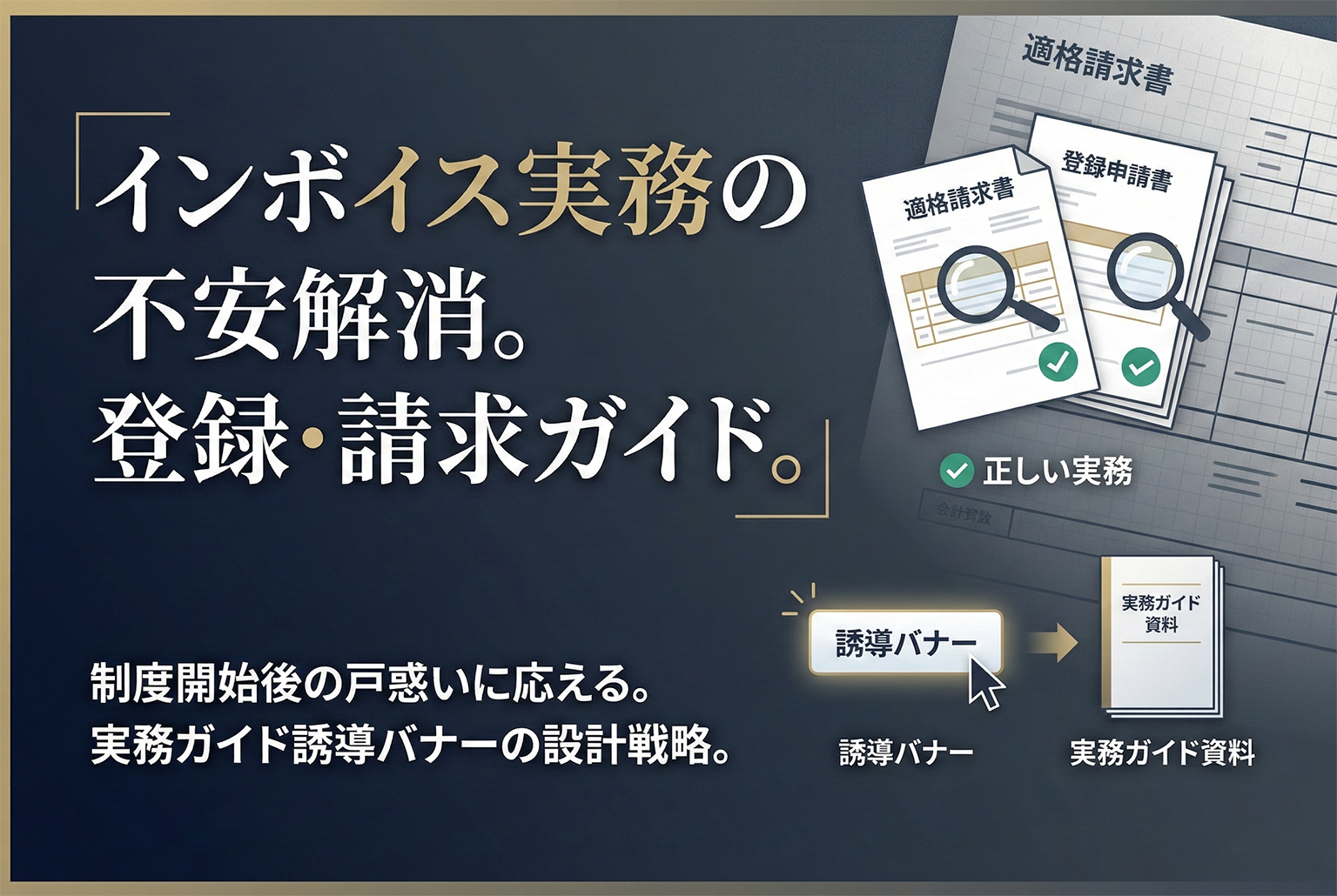 インボイス制度の登録・請求実務ガイド誘導バナー