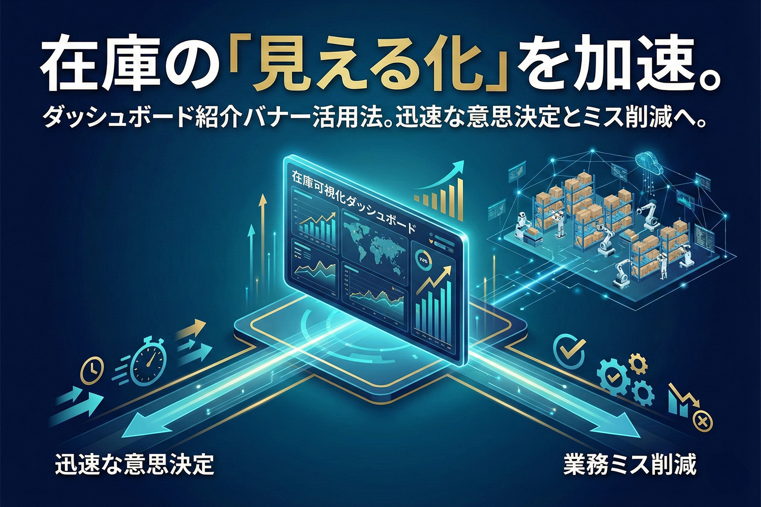 倉庫在庫の可視化ダッシュボード紹介バナー