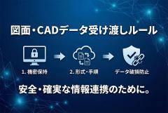 図面・CADデータの受け渡しルールを示す案内バナー