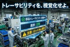 部品トレーサビリティの運用を伝える管理バナー