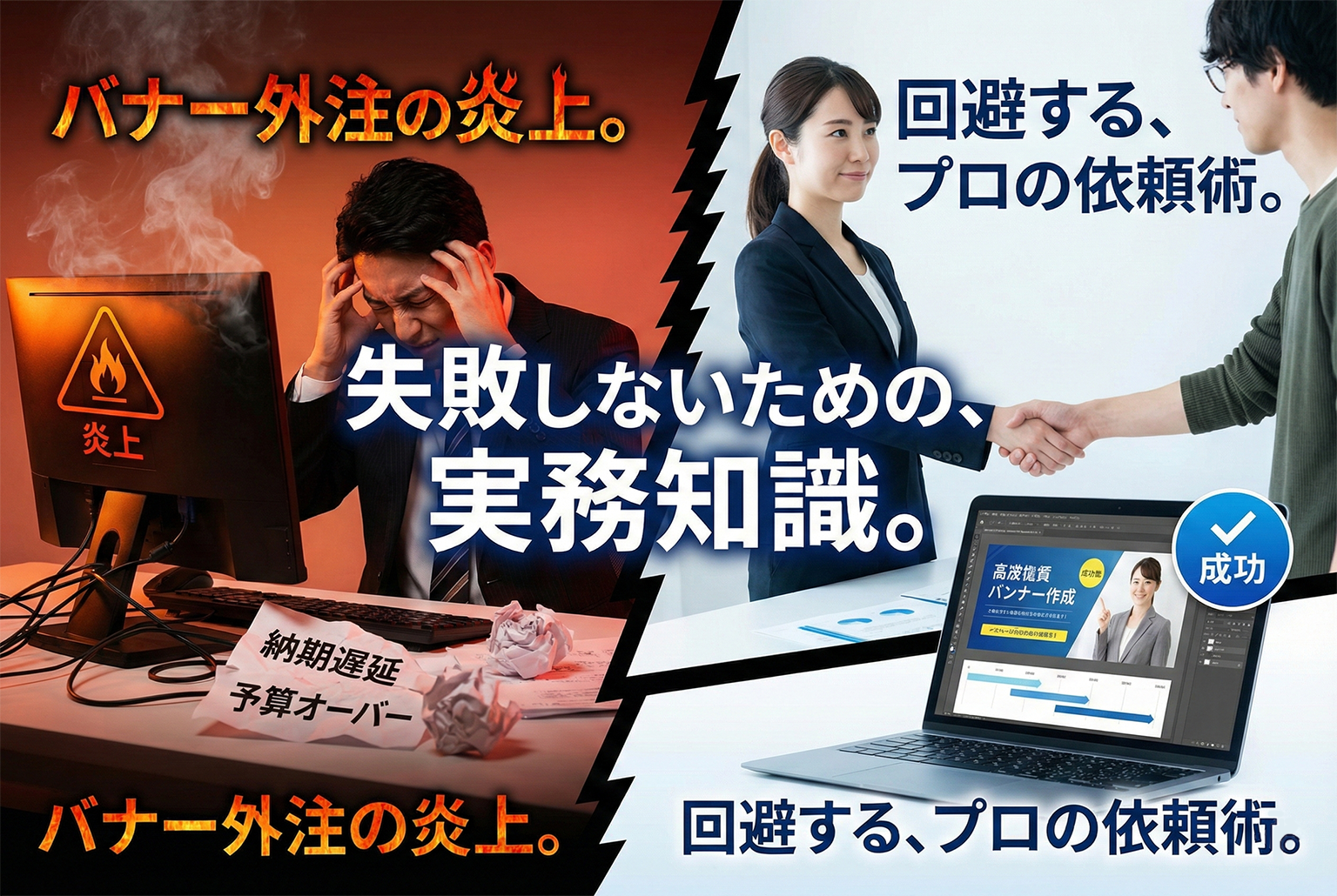 バナー制作を外注する前に読む記事：炎上する典型パターンと回避策