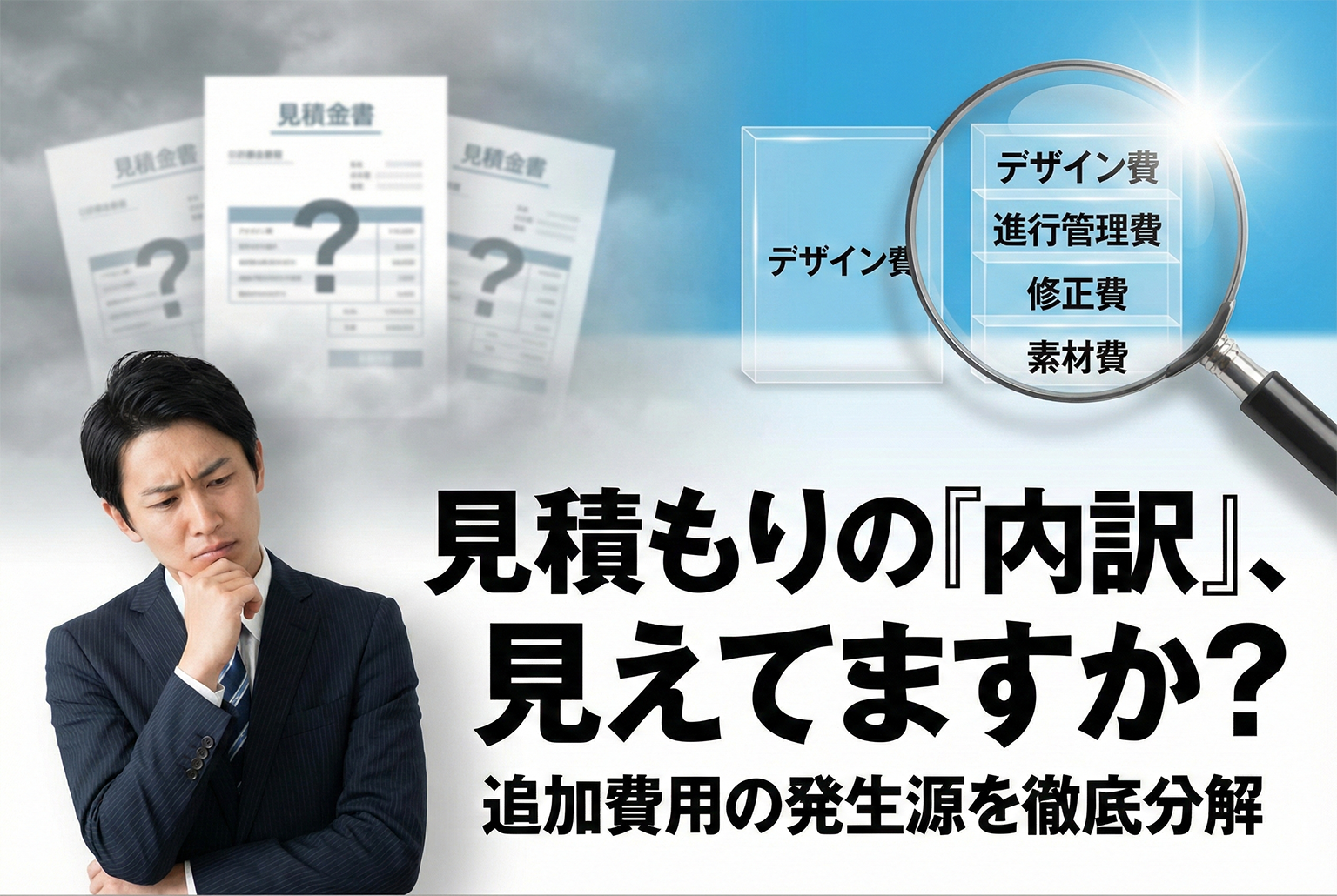 バナー制作の見積もり項目を分解：どこからが追加費用になるのか