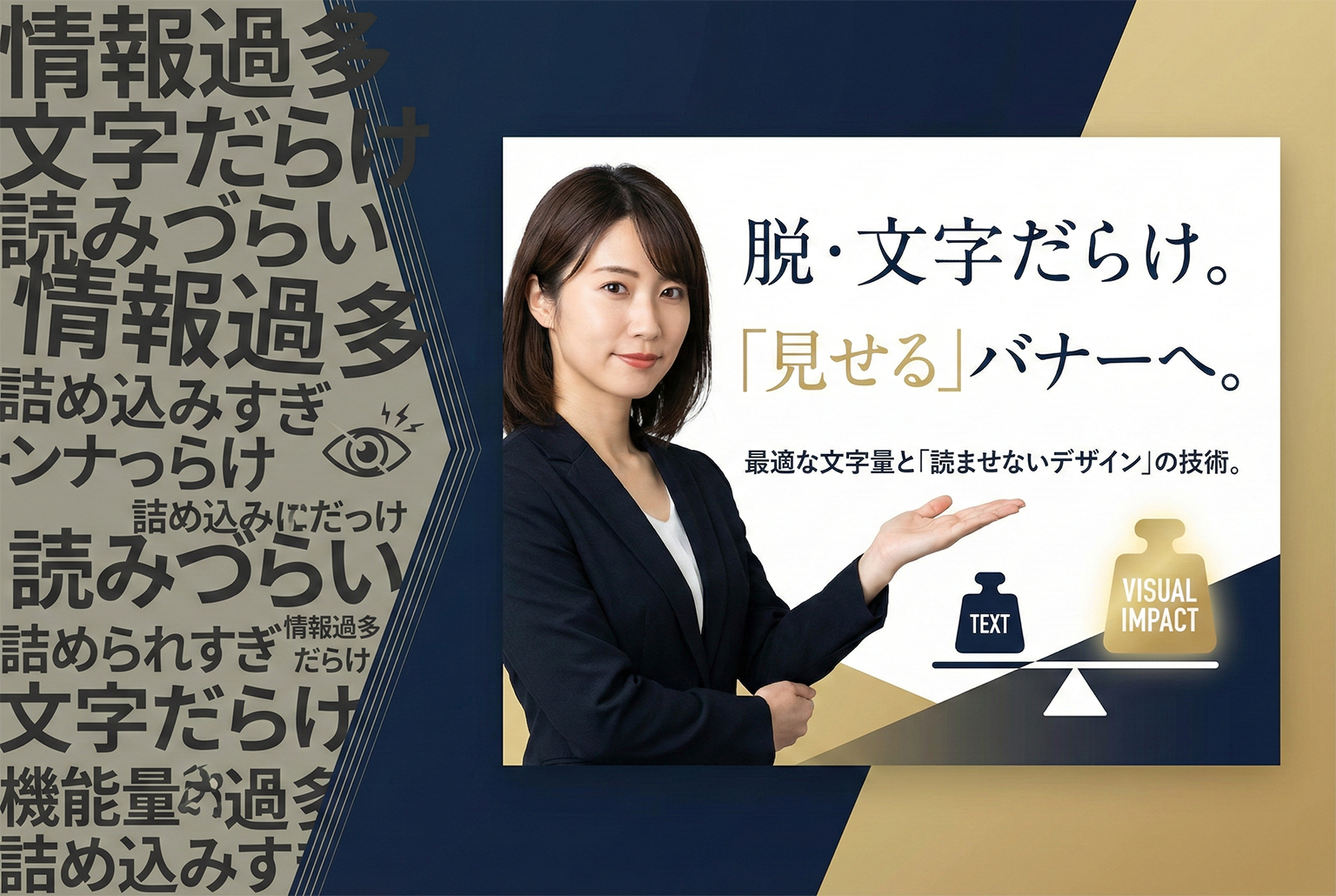 バナーの文字量はどこまでOK？読ませない設計に変える判断基準