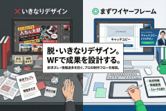 バナーにワイヤーフレームは必要？成果が出る情報設計の作り方と例