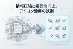 アイコンで情報を圧縮する：バナーで効くアイコン活用と統一ルール