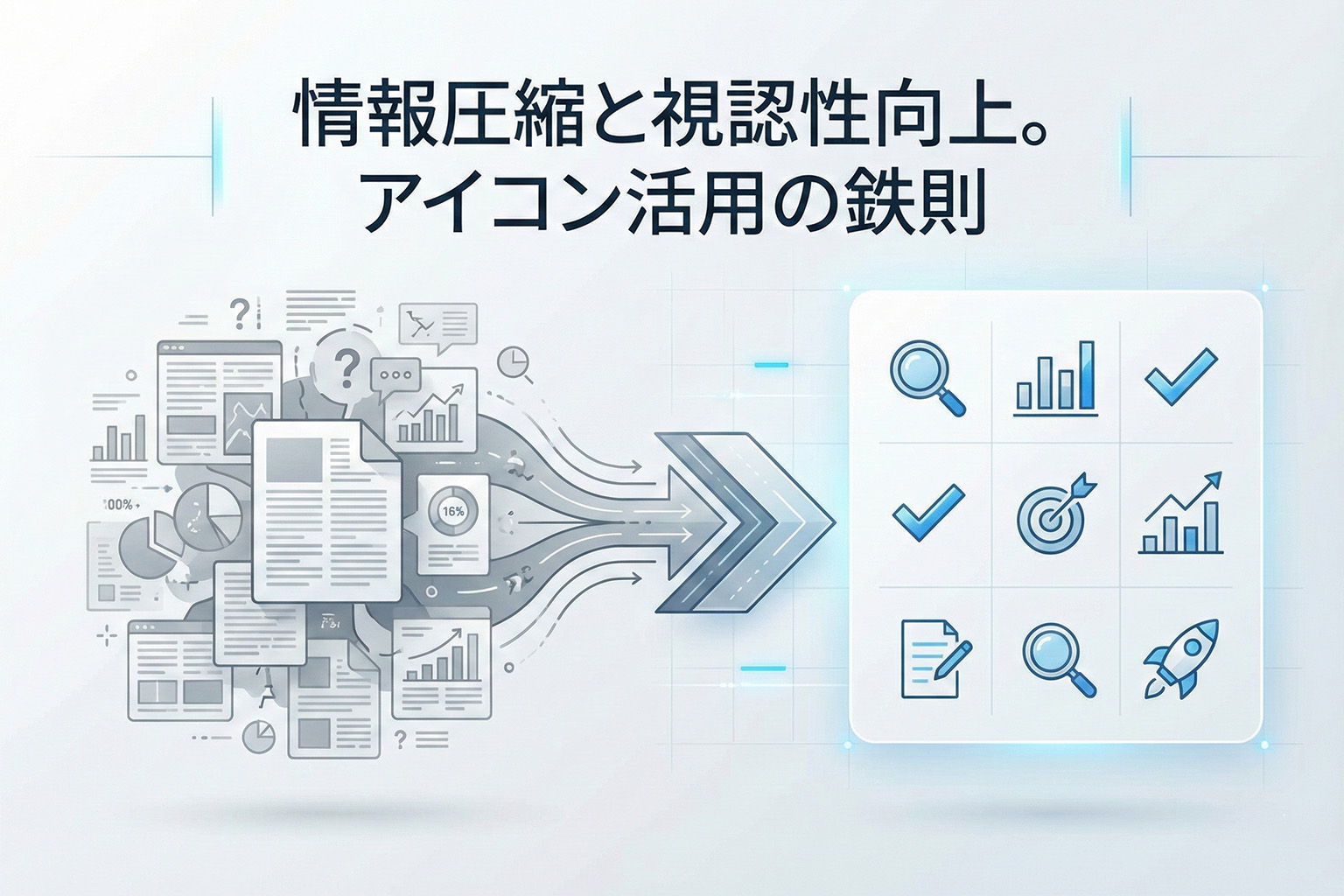 アイコンで情報を圧縮する：バナーで効くアイコン活用と統一ルール