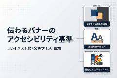 アクセシビリティ対応のバナー設計：コントラスト・文字サイズ・配色の基準