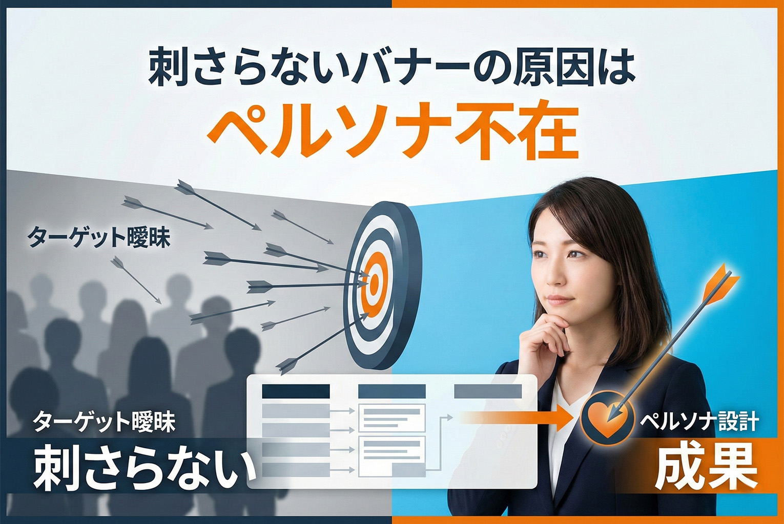 刺さらないバナーを終わらせる：ペルソナ設計から逆算するクリエイティブの作り方