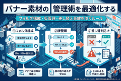 バナー素材の管理術：フォルダ構成・版管理・差し替え事故を防ぐルール